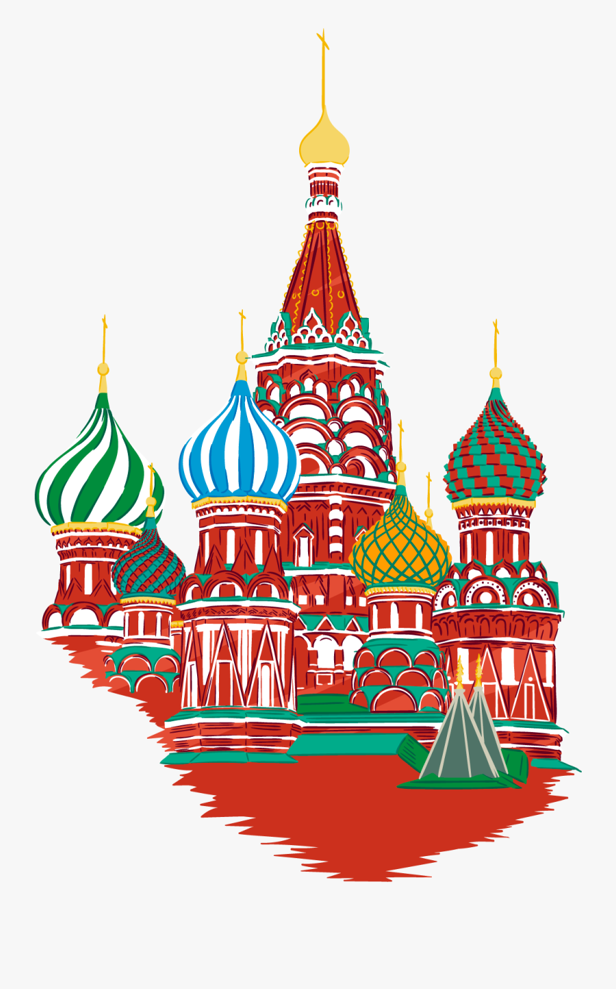 Ukraine Material St - Saint Basil's Cathedral, Transparent Clipart