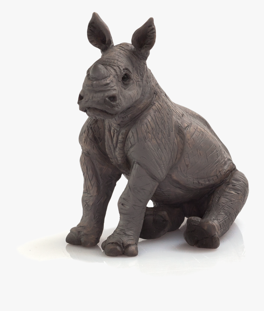 Baby Rhino Sitting, Transparent Clipart