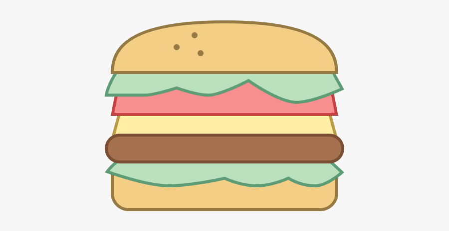 Hamburger Beginning Middle End, Transparent Clipart