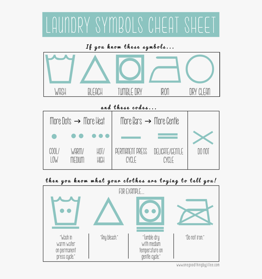 Clip Art Laundry Made Simple Bloggers - Symbol Signs Washing Instruction, Transparent Clipart
