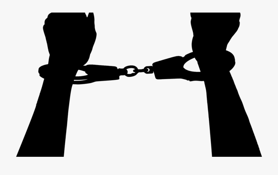 Transparent Gavel Silhouette Png - Handcuffs Arrest Silhouette Png, Transparent Clipart