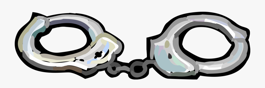 Vector Illustration Of Handcuffs Physical Restraint, Transparent Clipart
