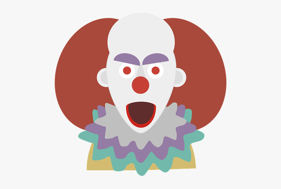 Clown, Terror, Halloween, Chilling, Look, Monster - Cartoon It Clown Png, Transparent Clipart