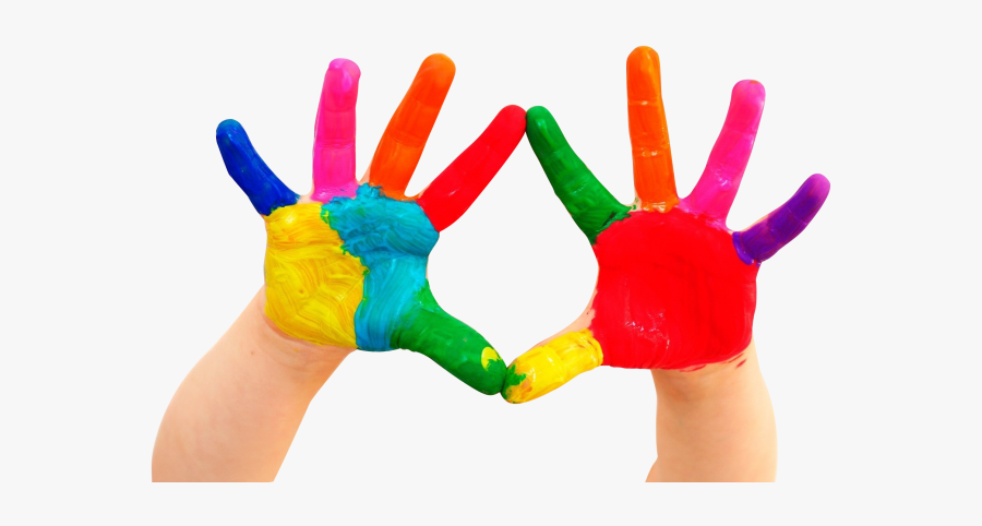 Colored Hand Png - Creative Child, Transparent Clipart