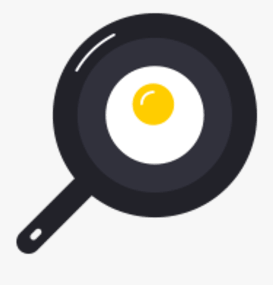Non Stick Icon - Fried Egg, Transparent Clipart