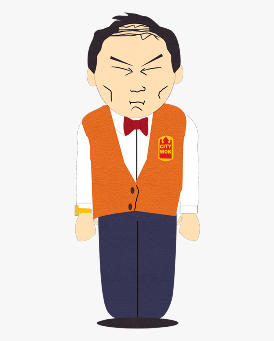 South Park City Wok Guy - South Park Chinese Guy, Transparent Clipart