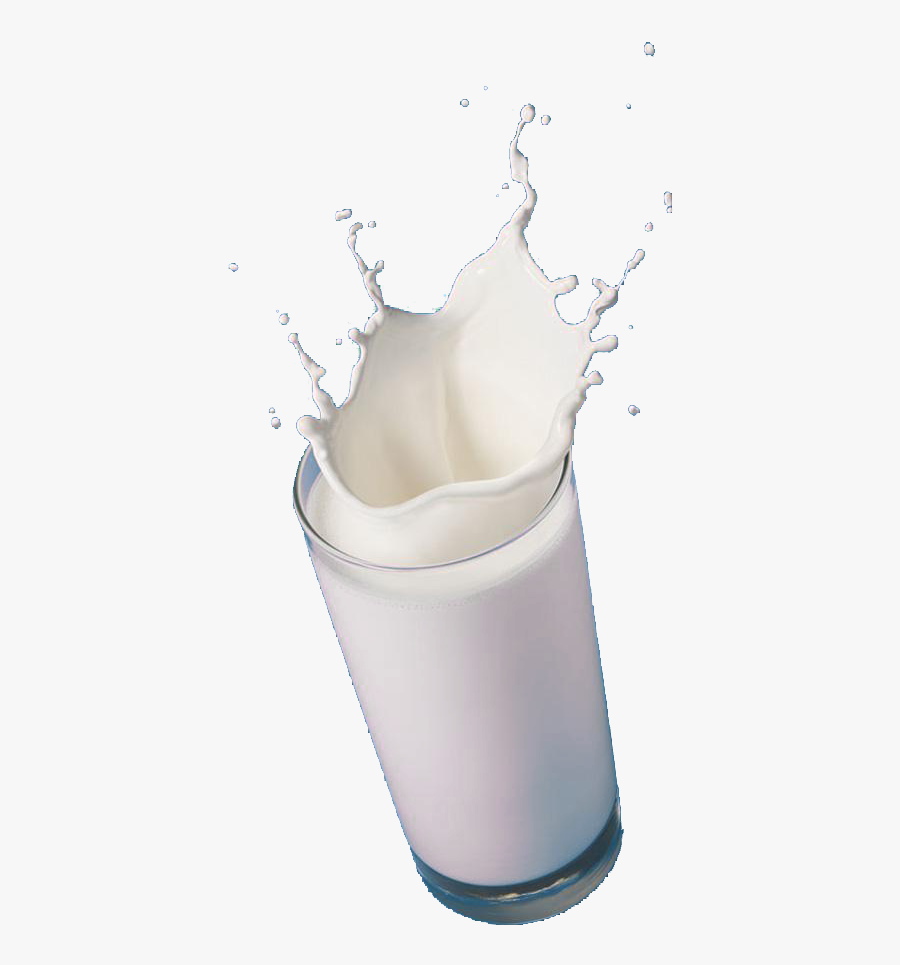 Milk Glass Splash Png - Milk In Glass Banner, Transparent Clipart