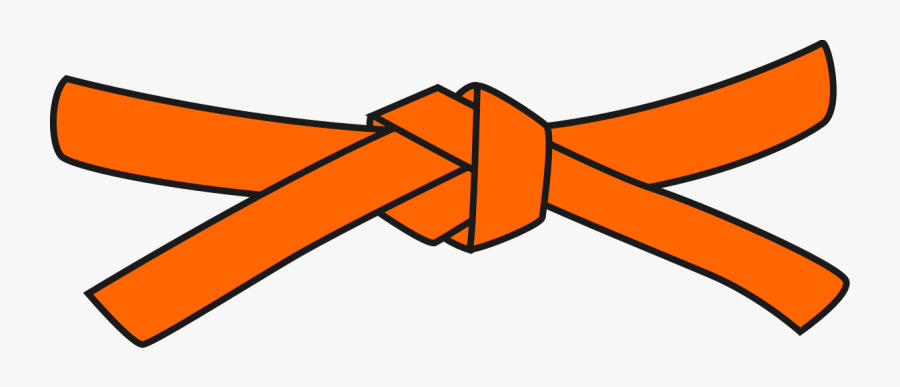 Orange Belt, Transparent Clipart