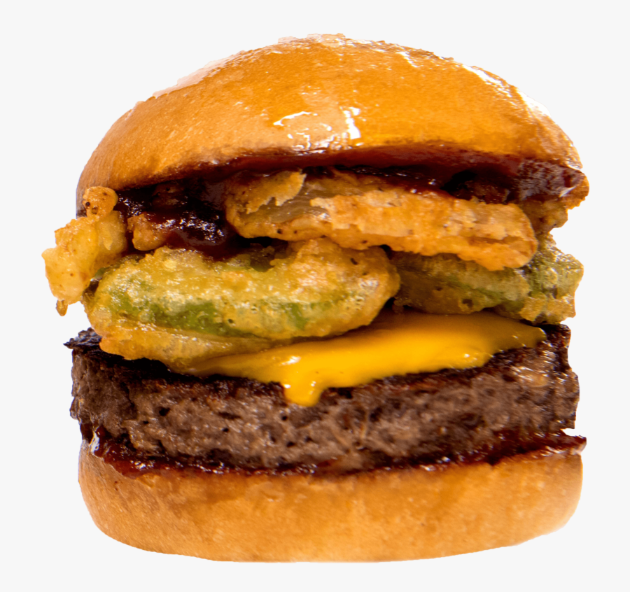 Hamburger Slider Veggie Burger Cheeseburger Breakfast - Buffalo Burger, Transparent Clipart