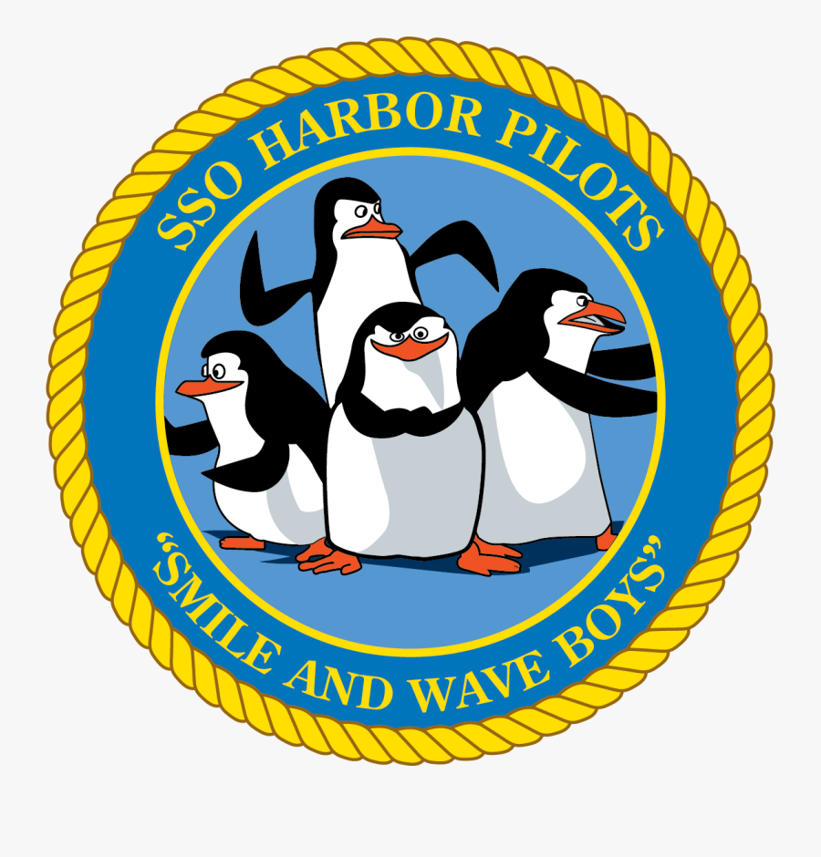 Sso Harbor Pilots Patch - Penguins Of Madagascar, Transparent Clipart