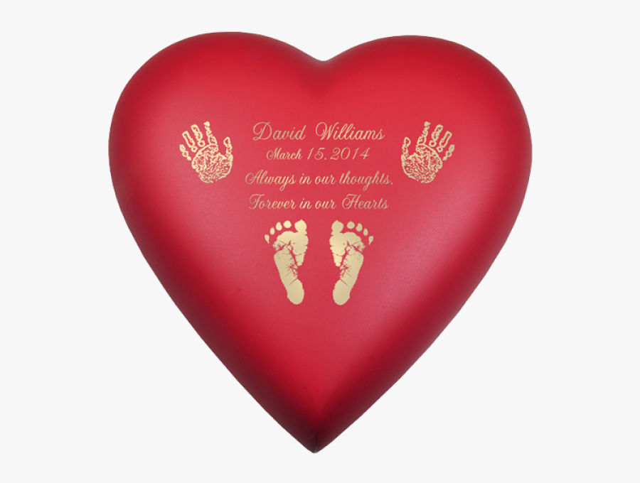 Transparent Baby Feet Heart Clipart - Baby Urn, Transparent Clipart