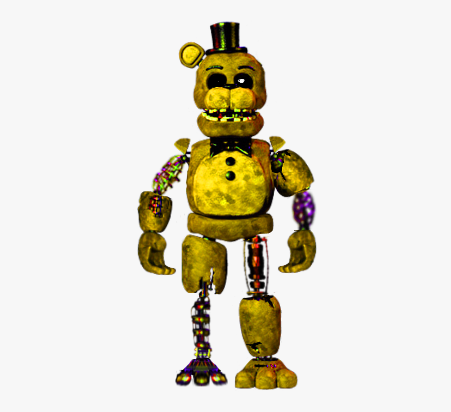 Destroyed Golden Freddy - Wihtered Freddy Five Nights At Freddy's 2, Transparent Clipart