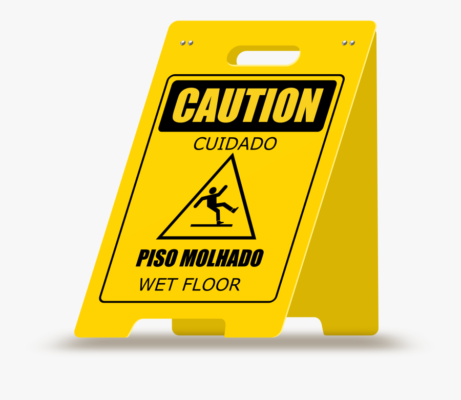 Wet Clipart Slippery Floor - Triangle, Transparent Clipart