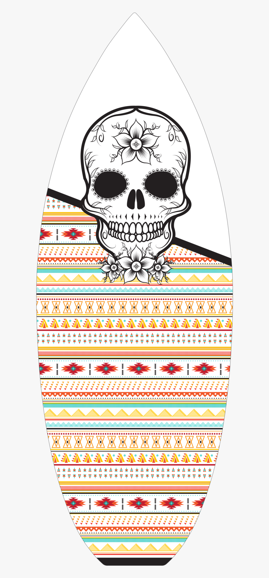 Transparent Tribal Skull Png, Transparent Clipart