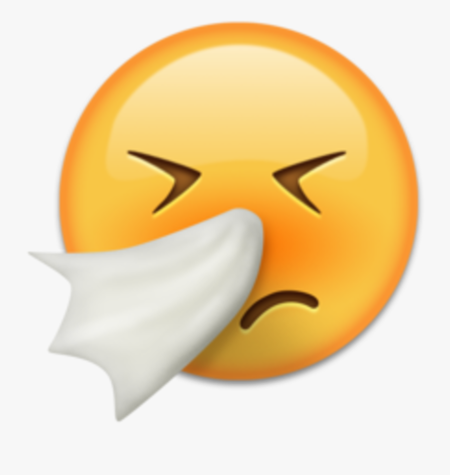 Transparent Sneeze Clipart - Sick Emoji, Transparent Clipart