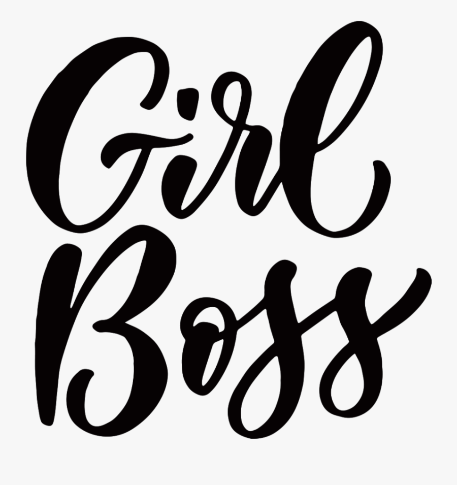#girlboss #boss - Calligraphy, Transparent Clipart
