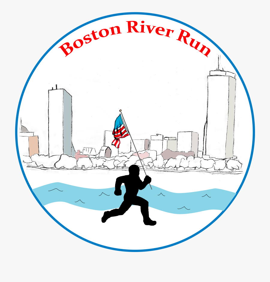 Boston River Run 5k - Illustration, Transparent Clipart