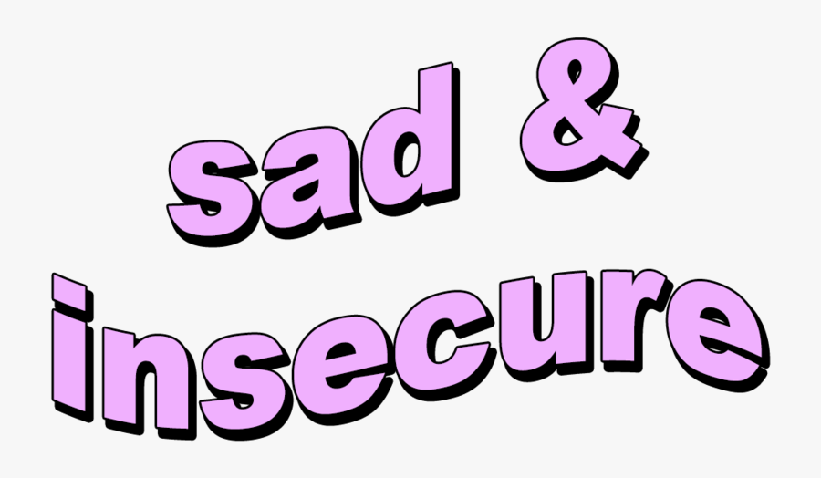 #sad #insecure #pink - Sad Png Aesthetic, Transparent Clipart