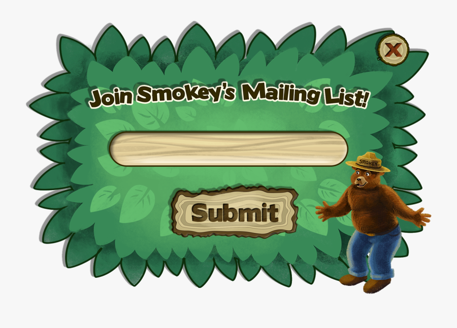 Transparent Smokey The Bear Png - Illustration, Transparent Clipart