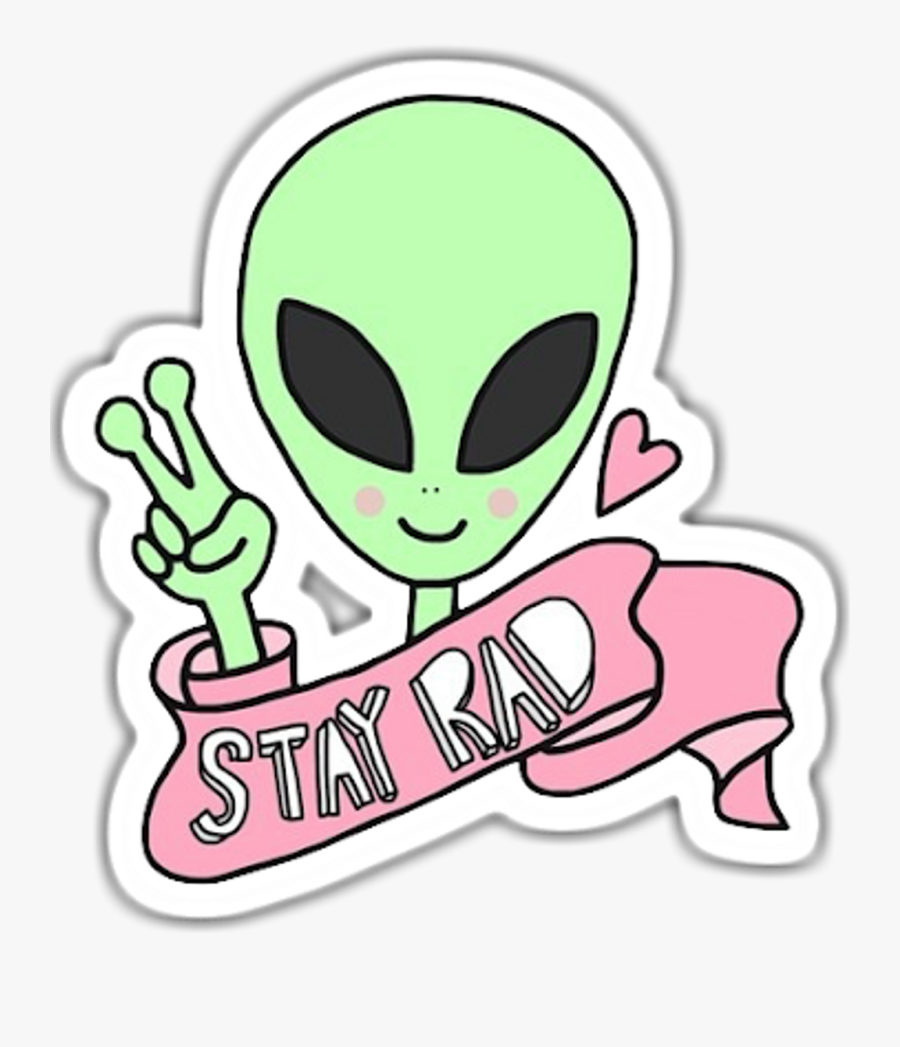 Stickers Tumblr De Aliens Clipart , Png Download - Stickers Aliens, Transparent Clipart