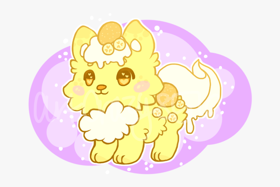 Banana Pudding Pastry Pup - Illustration, Transparent Clipart
