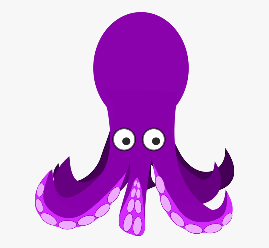 Pink,marine Invertebrates,purple - Purple Octopus Clip Art, Transparent Clipart