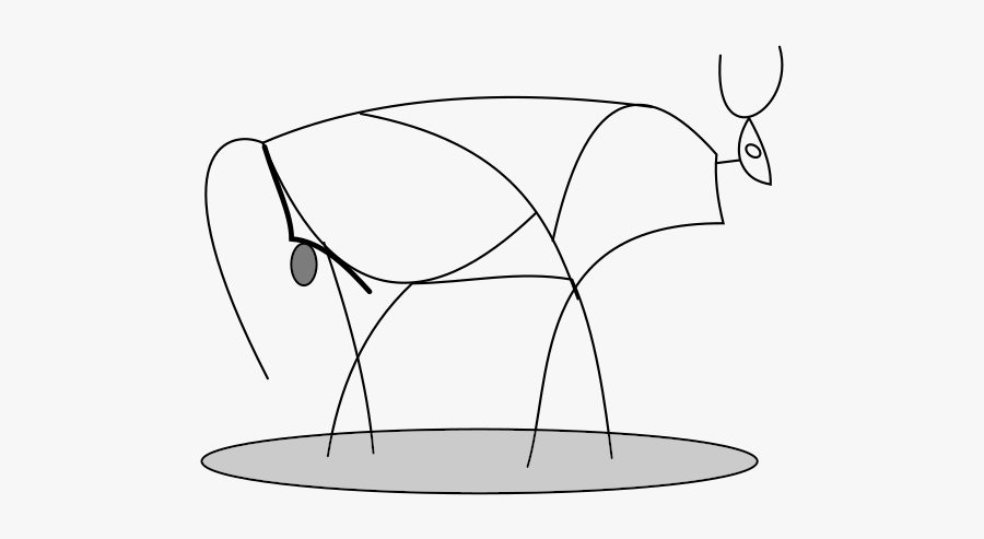 Toro Di Picasso - Cartoon, Transparent Clipart