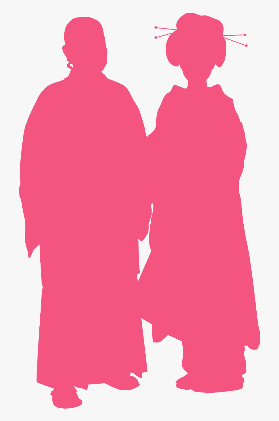 Traditional Clothing Silhouette Outline, Transparent Clipart