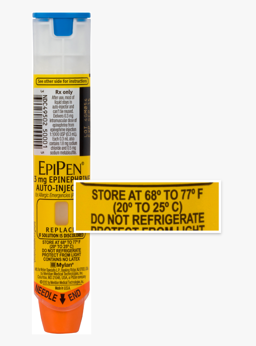Epipen® Auto-injector - Epipen Png, Transparent Clipart