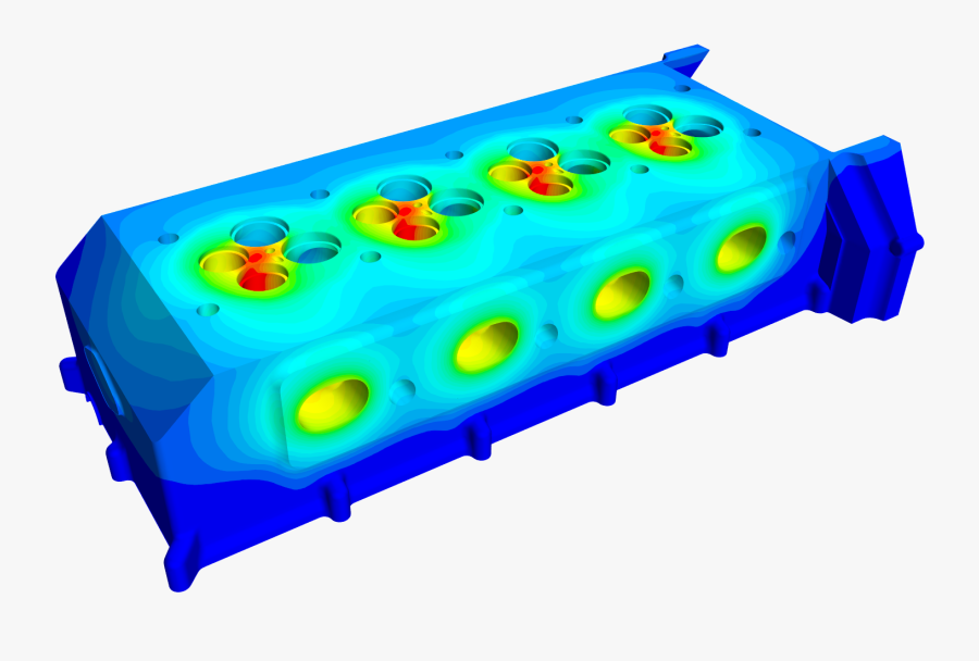 Case Studies Fts Engineering - Thermal Analysis Of Engine Block, Transparent Clipart
