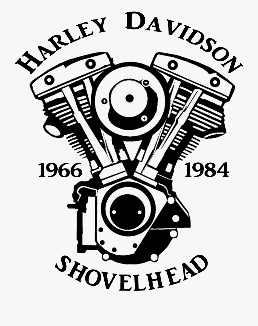 Engine Clipart Drawing - Harley Engine Drawing, Transparent Clipart