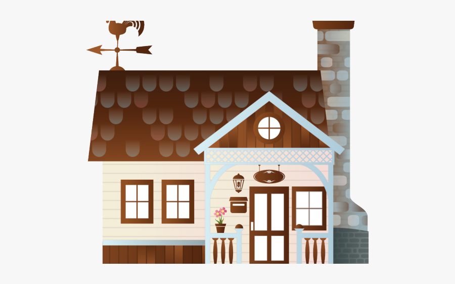 Country House Cliparts - Farmhouse Clipart, Transparent Clipart