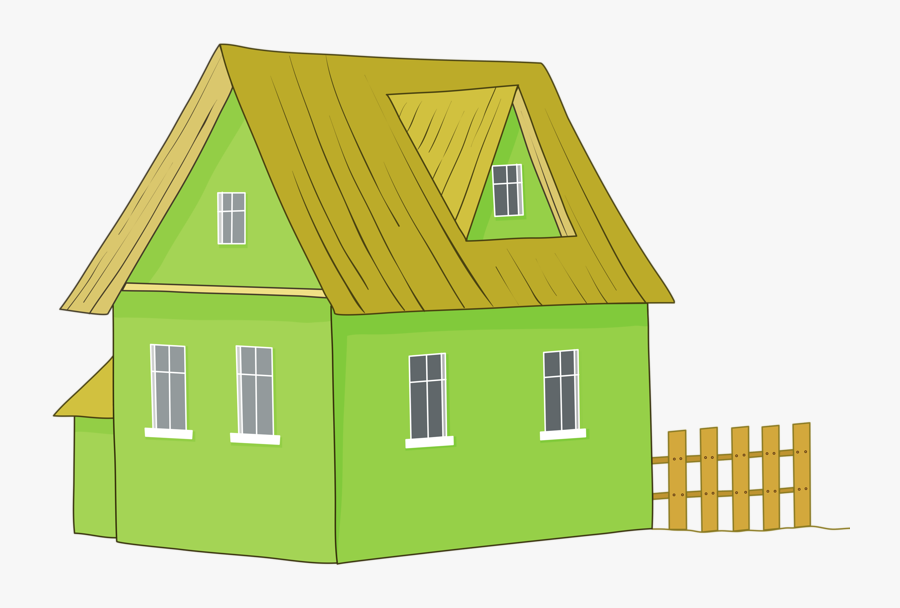 Chalet House English Illustration Country Landscape - Country House Transparent Background, Transparent Clipart