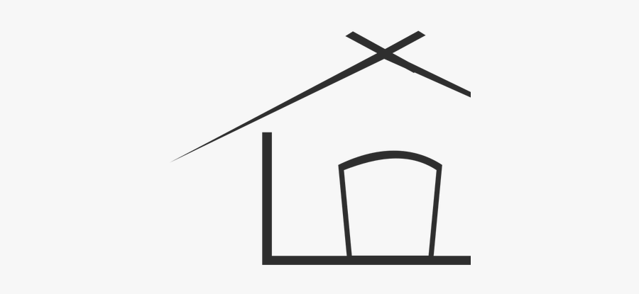 Farm House Sketch - Desenho De Casa Em Png, Transparent Clipart