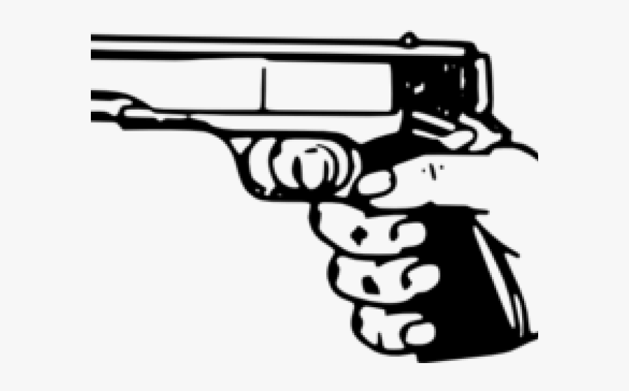 Pistol Clipart Man - Gun Vector Png White, Transparent Clipart