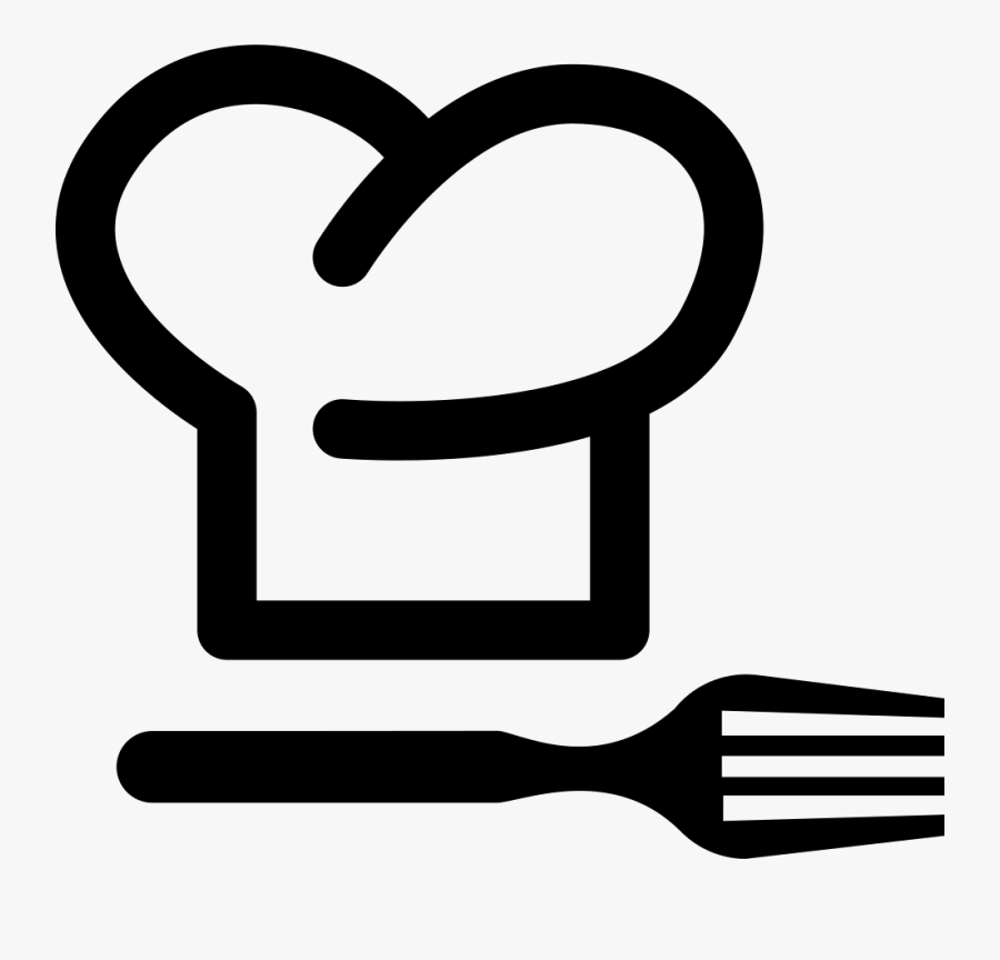 Fork Clipart Pink Chef Hat - Chef Icon Black, Transparent Clipart