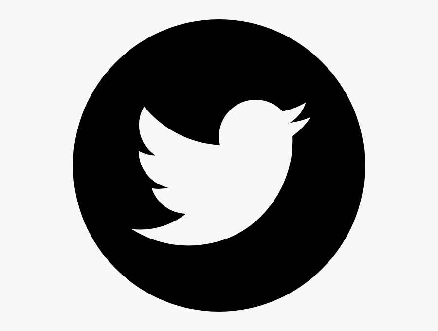 Black Twitter Icon, Transparent Clipart