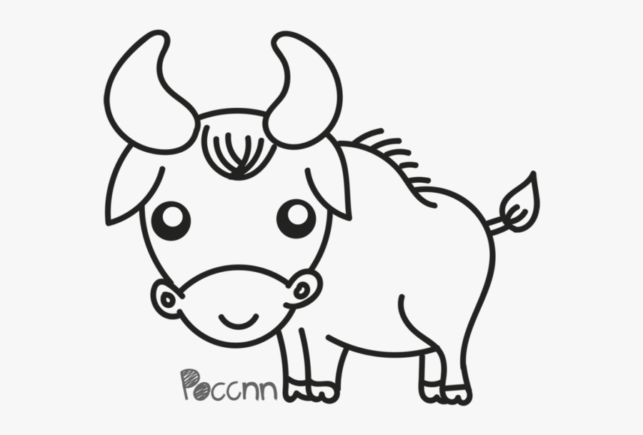 Buffalo Clipart Color - Bufalos Faciles De Dibujar, Transparent Clipart