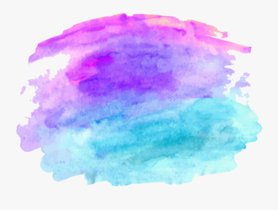Transparent Water Paint Png - Teal And Purple Watercolor Background, Transparent Clipart