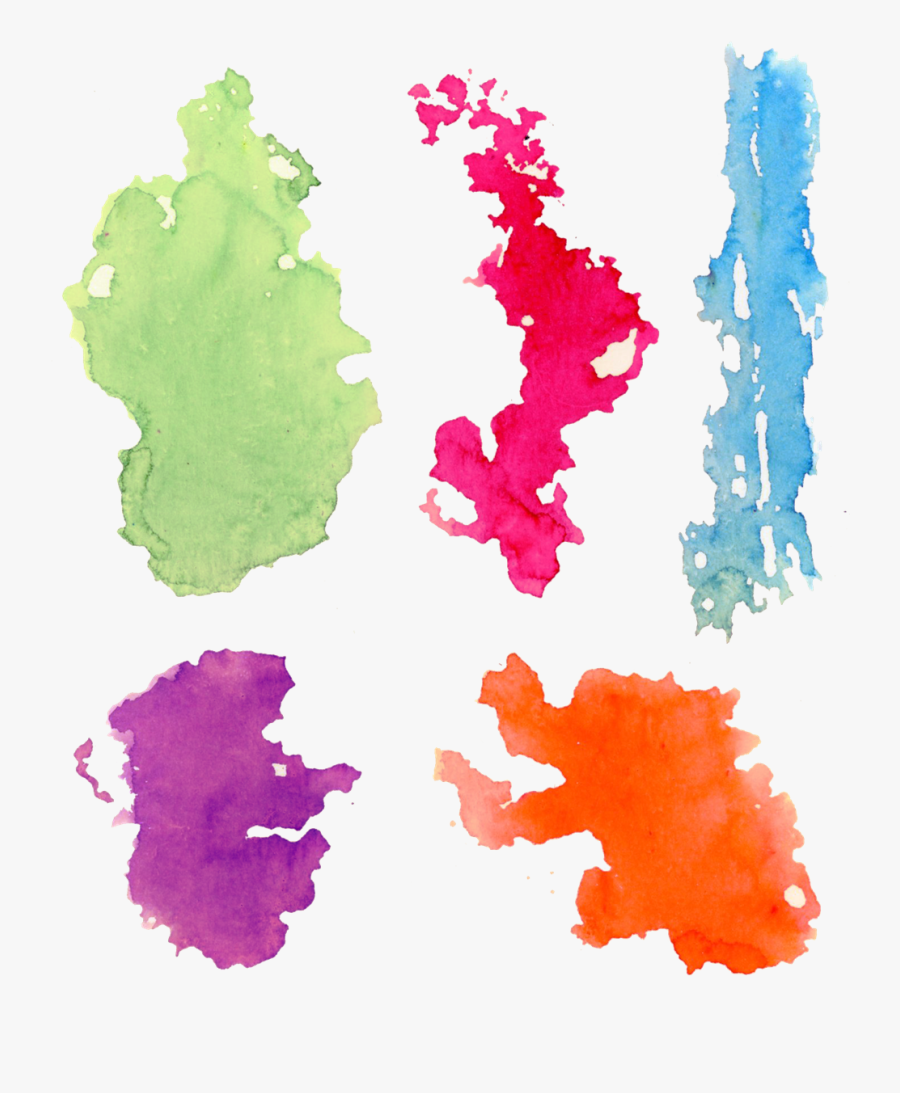 Watercolor Stain Png -1227 Watercolor Background Set, Transparent Clipart