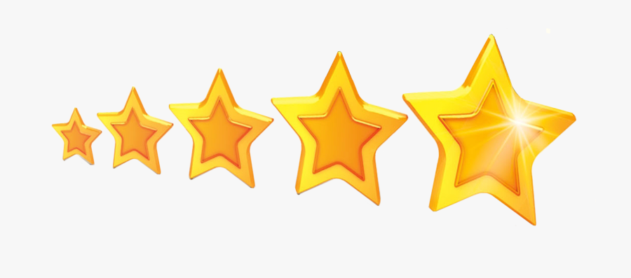 Five Stars, Transparent Clipart