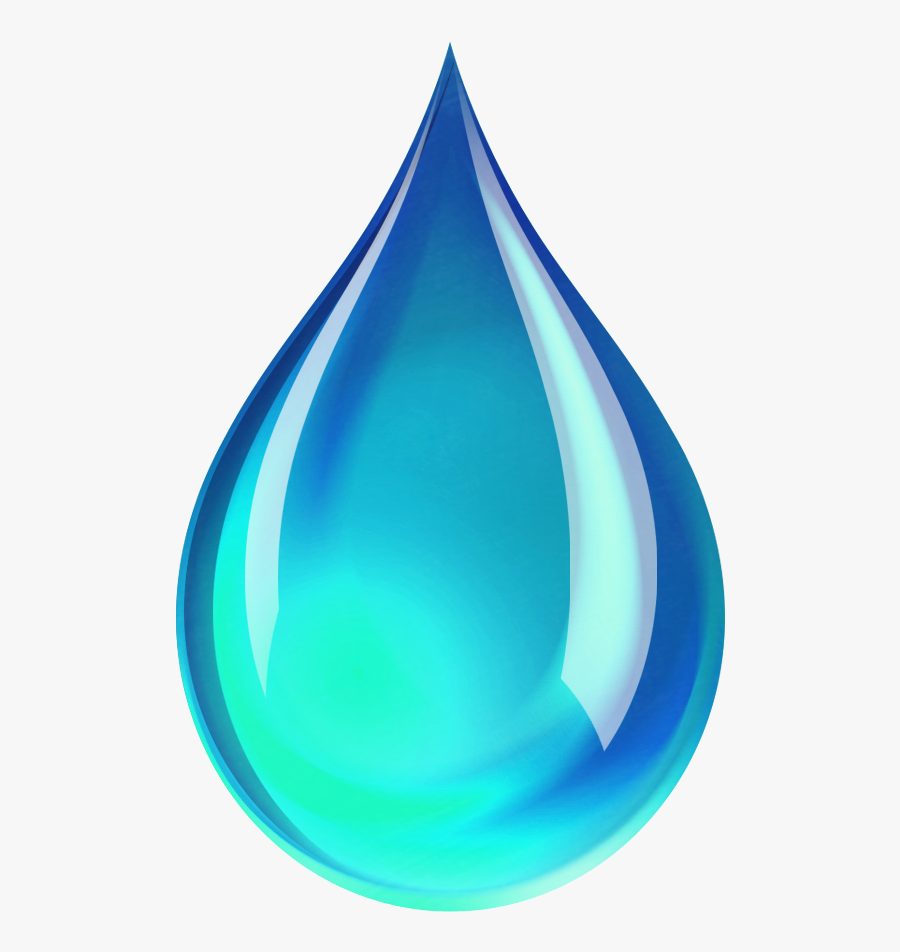 Delicate Blue Water Droplets Png Download - Transparent Background Water Drop Png, Transparent Clipart