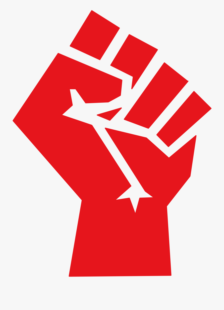 File Red Stylized Svg - Red Fist, Transparent Clipart