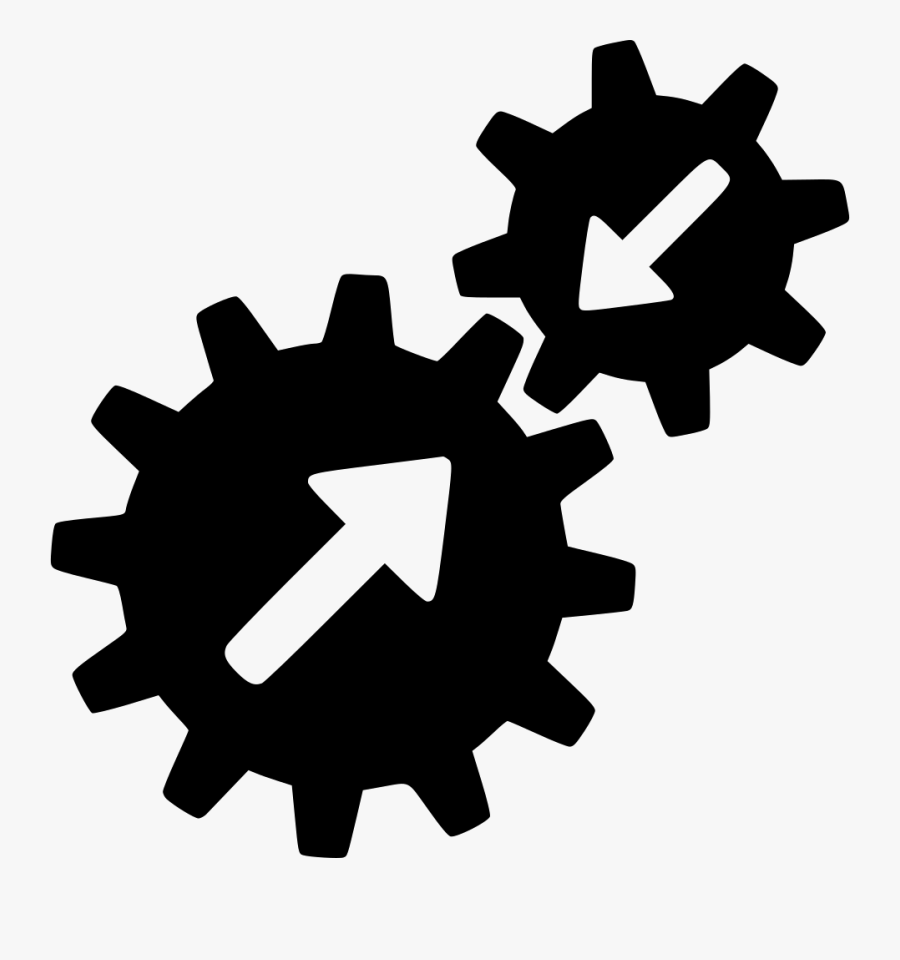 Gears Clipart Gear Box - Integration Icon Png Black, Transparent Clipart