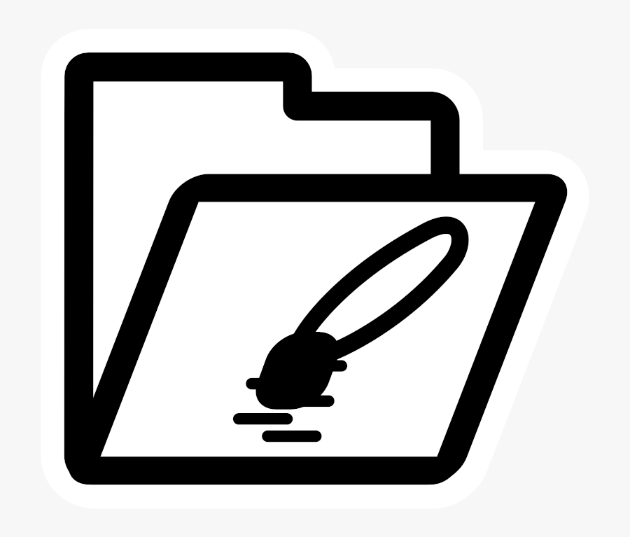 Mono Folder Tar - Open File Icon Png, Transparent Clipart