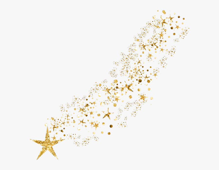 Transparent Star Dust Clipart - Glitter Gold Stars Png, Transparent Clipart