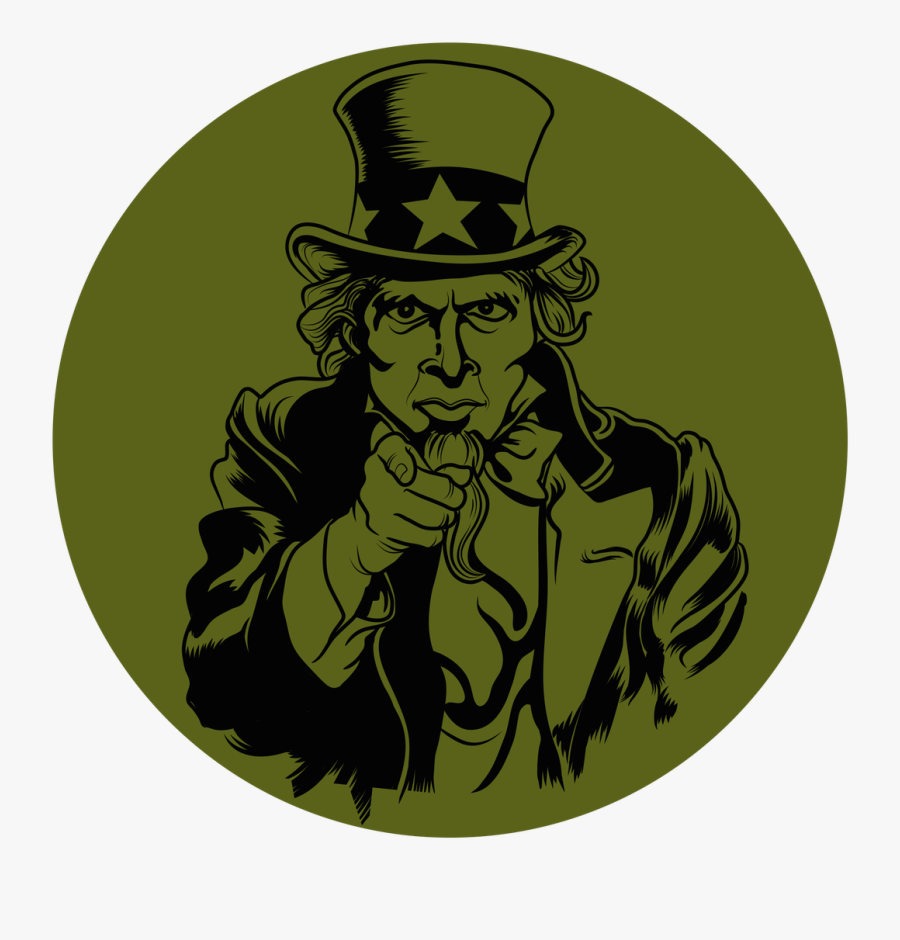 Uncle Sam Knob Sticker Clipart , Png Download - We Want You Art, Transparent Clipart