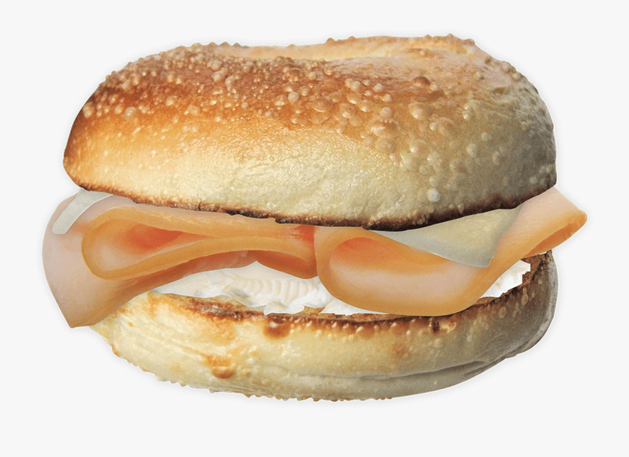 Bragel Turkey Harvarti - Turkey And Cheese On A Bagel, Transparent Clipart