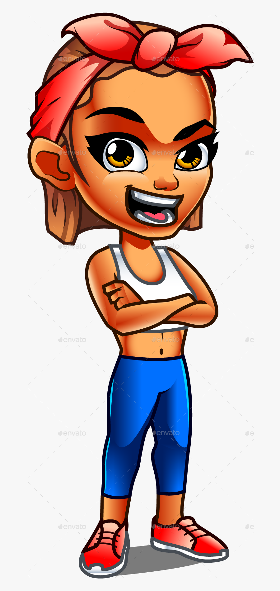 Strong Woman Face Clipart, Transparent Clipart