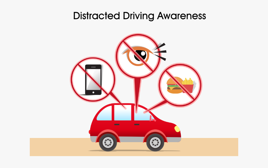 Distracted Driving More Dangerous - Distracted Driving Png, Transparent Clipart